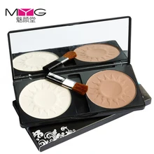 День Святого Валентина прозрачный тональный крем Пудра Косметика длительное осветление отбеливание контуринг макияж палитра пудры для лица