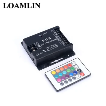 

RGB Controller IR Wireless Remote Control 24 Keys DC12V 24V 48A 576W Led Contriller for 5050 3528 5630 SMD LED Strip