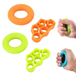 Новое кольцо оранжевый Упражнение силиконовая рукоятка зеленый Кольца палец синий музыкант Training