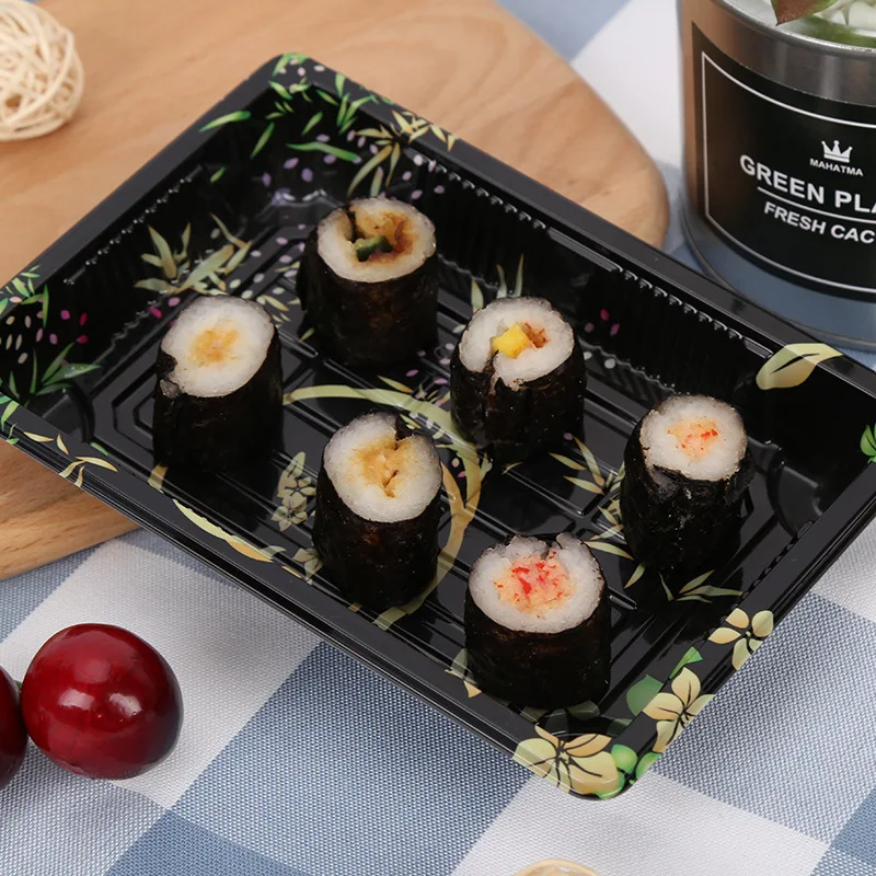 

Sushi Boxes Food Container Disposable Lunch Boxes Rectangles Sashimi Salmon Packing Box