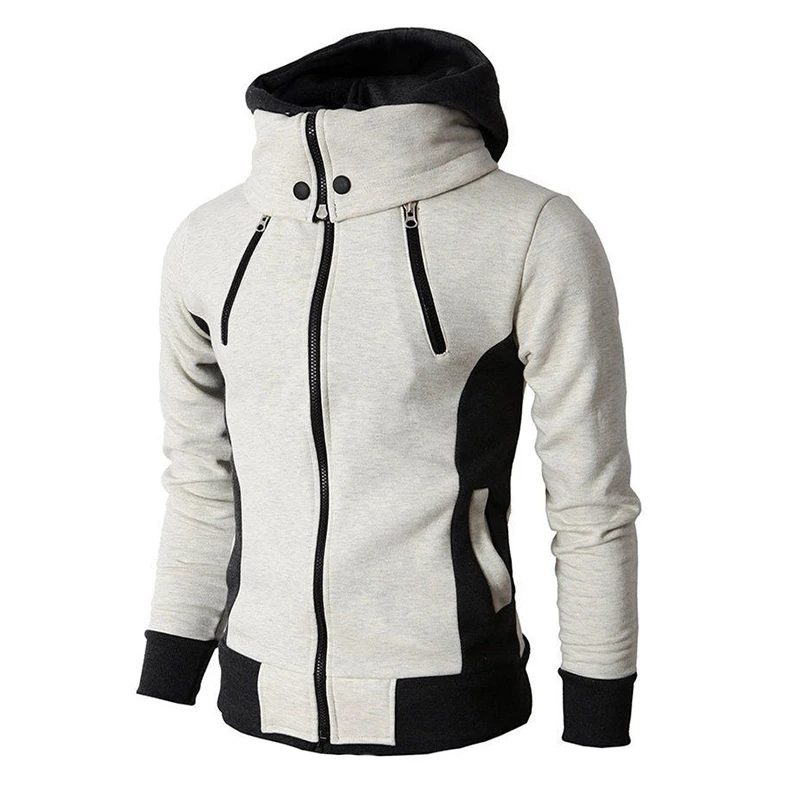 Мужская куртка с двойной молнией европейская зимняя капюшоном 2019|bomber jacket men|double