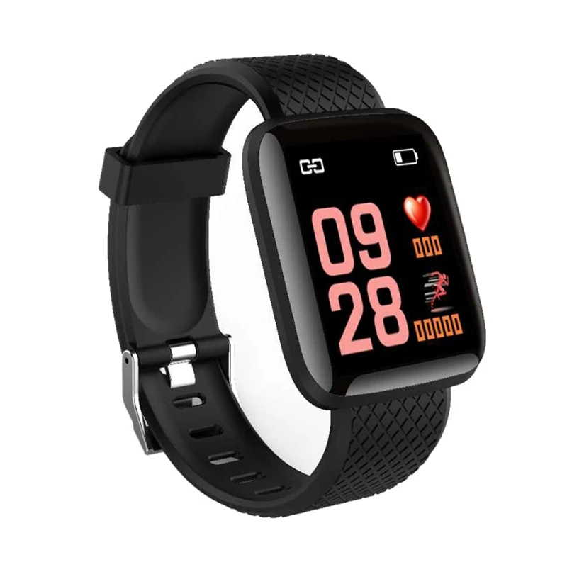 

116Plus Smart Bracelet Blood Pressure Measurement Waterproof Fitness Tracker Watch Heart Rate Monitor Pedometer Smart Band Wom