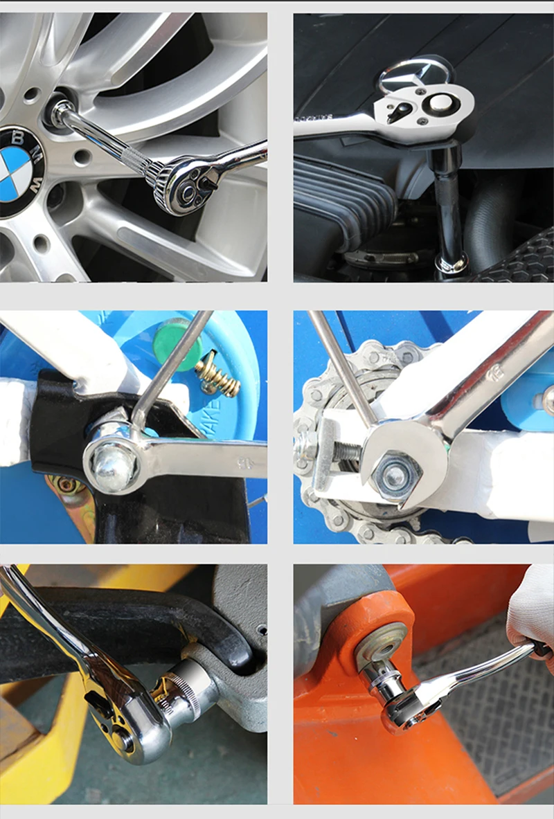 Инструменты для ремонта автомобиля, 1/4 дюймов набор для ремонта автомобиля торцевой ключ трещотка набор инструментов комбинированная упаковка набор инструментов
