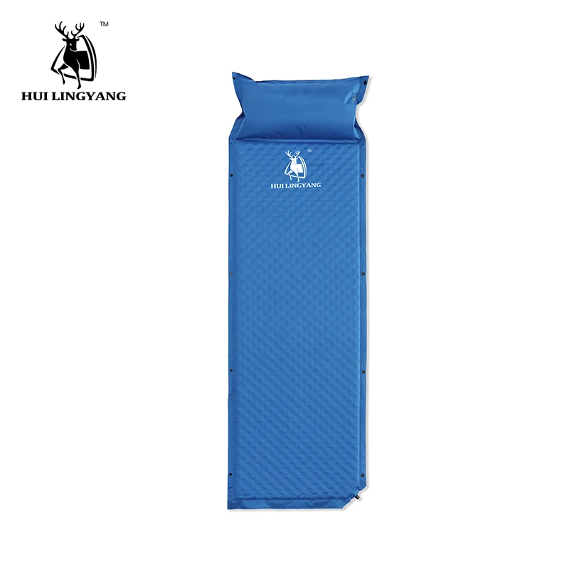 

Outdoor Camping Mat Pad Automatic Inflatable Single Person Mattress fishing Beach Stitching Mat Picnic Tent Mat With Pillow