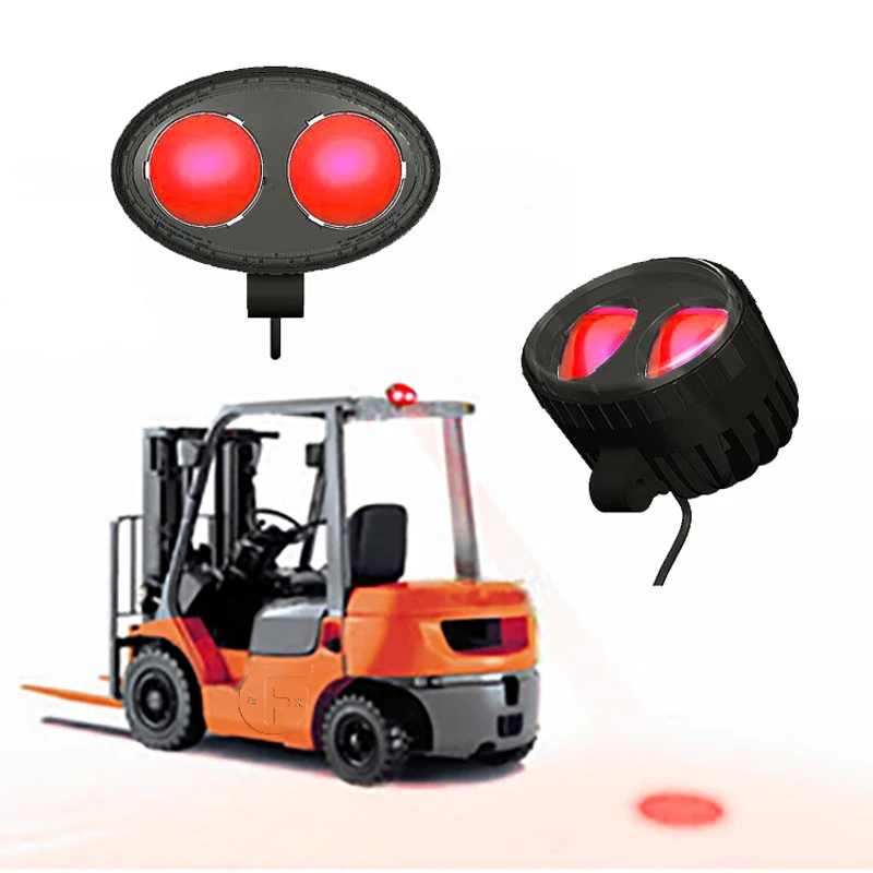 12 80v Cree Led Red Blue warning Forklift safety lighting Warehouse