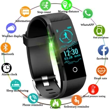 LIGE Smart Bracelet Waterproof Sports Watch Fitness Pedometer Heart Rate Blood Pressure Monitor Smart Wristband Smart Watch +Box