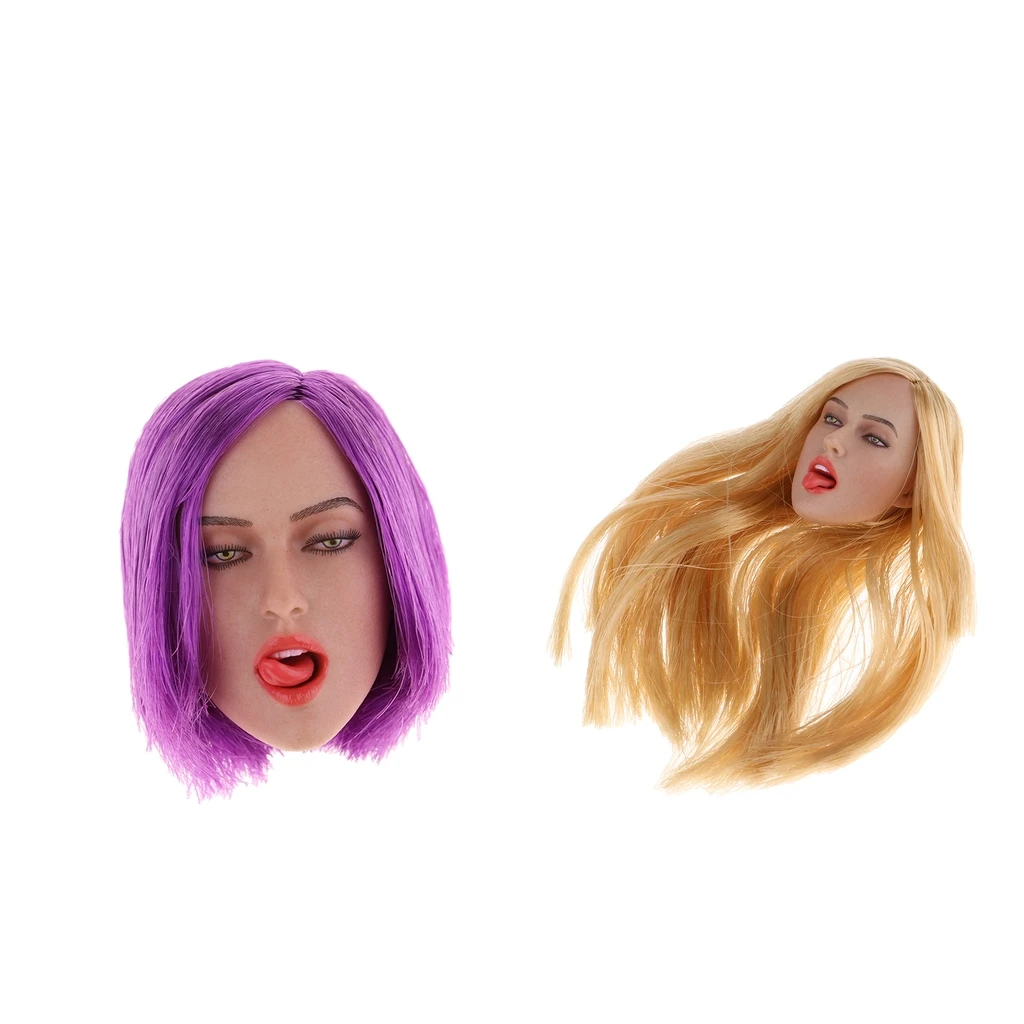 1/6 Scale Seamless European Shape Body Big Busts Carving Head Sculpt Model for 12'' TTL Enterbay /Kumik  Dolls Parts