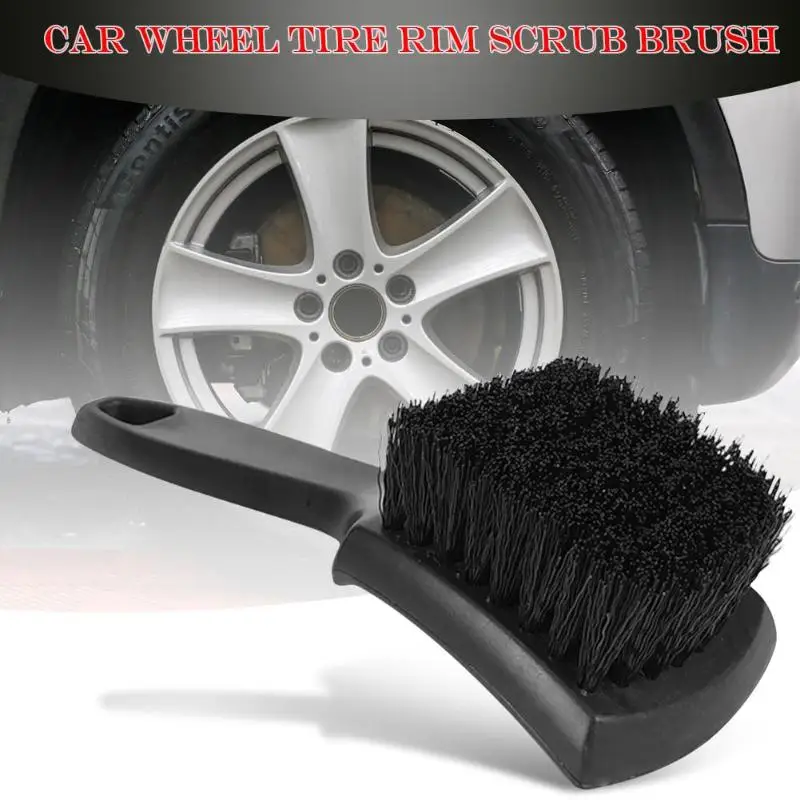 

Car Wheel Tire Rim Scrub Brush Auto Detailing Brush Special PP Silk Brush Cleaner and More Thorough Cleaning Tool Accessories
