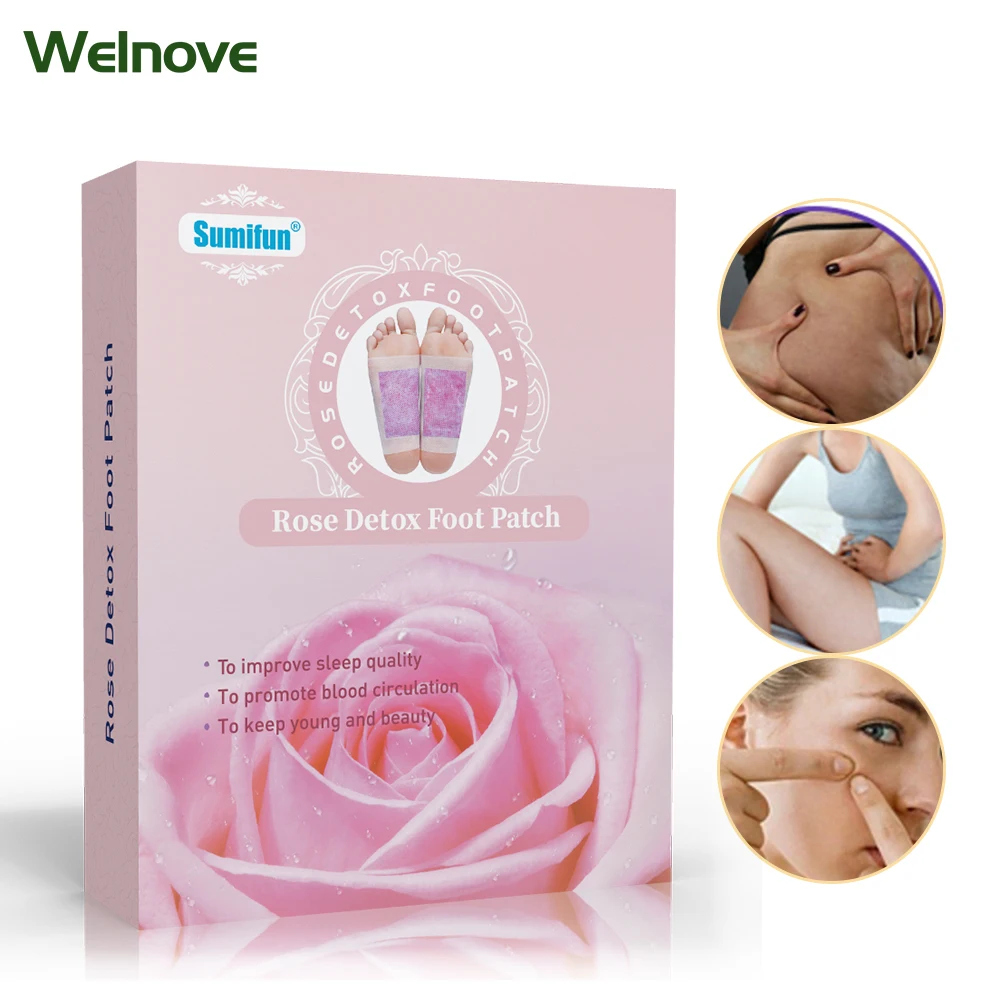 

1Box/12pcs Detox Foot Patches Pads Nourishing Repair Foot Patch Improve Sleep Quality Slimming Patch Loss Weight Care K04001
