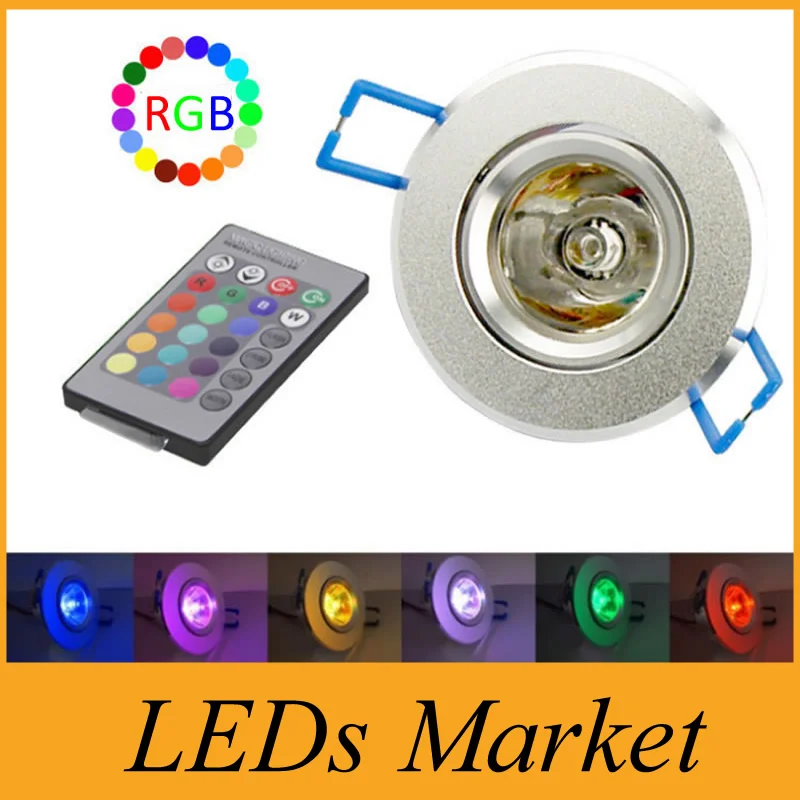 Colorful Spotlight 3w led downlight color change led ceiling light