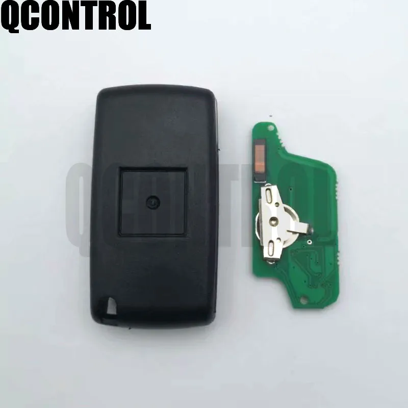 QCONTROL Автомобильный Дистанционный ключ 433 МГц подходит для peugeot 207 307 308 407 807 Expert Partner CC SW(CE0523 ASK/FSK) 4 кнопки HU83 Blade