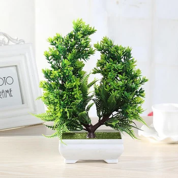 

All New Plastic Artificial Tree Landscape Pot Culture Plants Flower Bonsai Trees For Office Home Wedding Furnishings Decorative