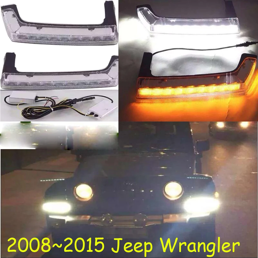 Светодиодный 2008 ~ 2015 Wrangler Дневной светильник Jeep туман головной cherokee ommander свободы