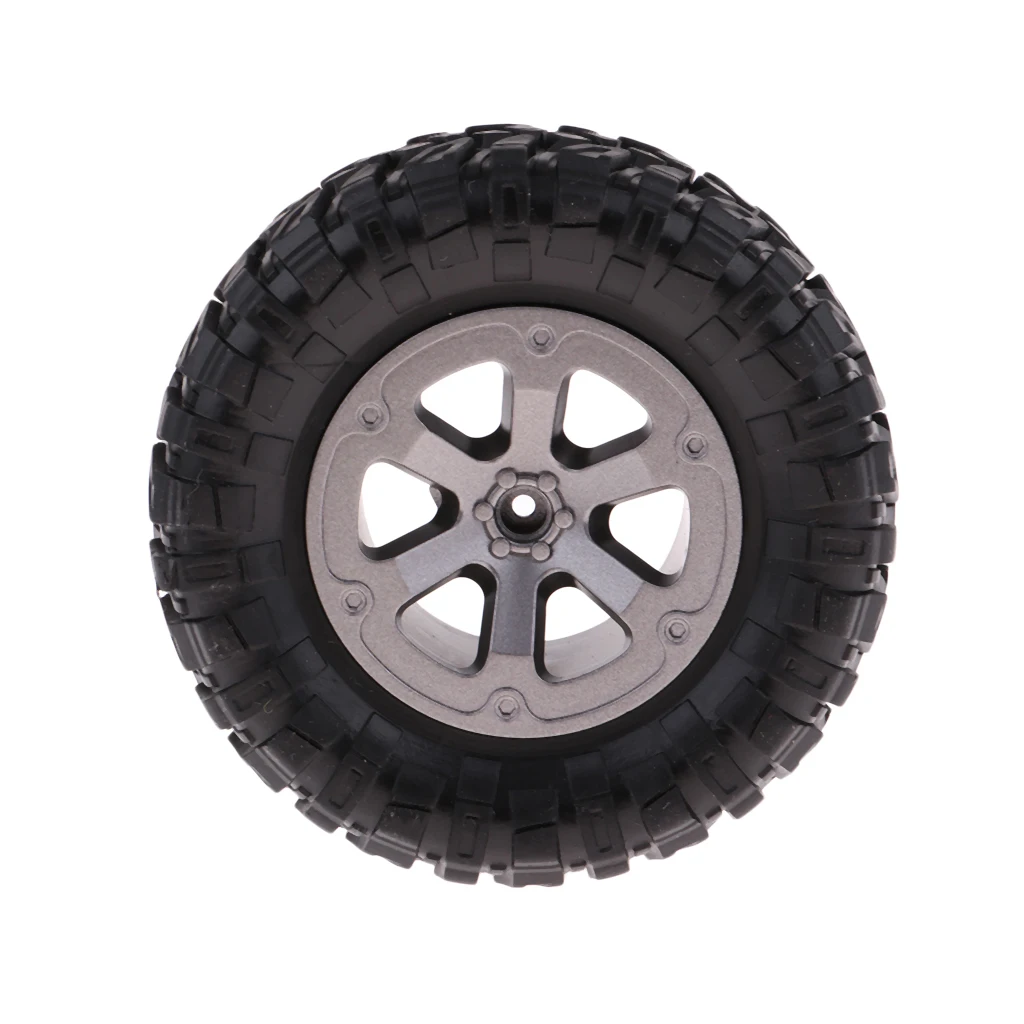 4x Upgrade Wheel Tire Parts for 1/16 WPL B14 C24 Military Truck RC Car Parts