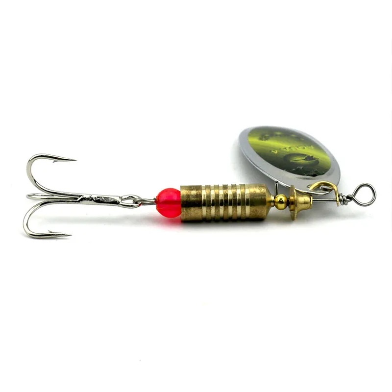 Hengjia 7 см 8.8 г металла Троллинг Spinnerbaits блесток Spinner ложки Щука карп форель сом рыболовные приманки рыболовные снасти для пески