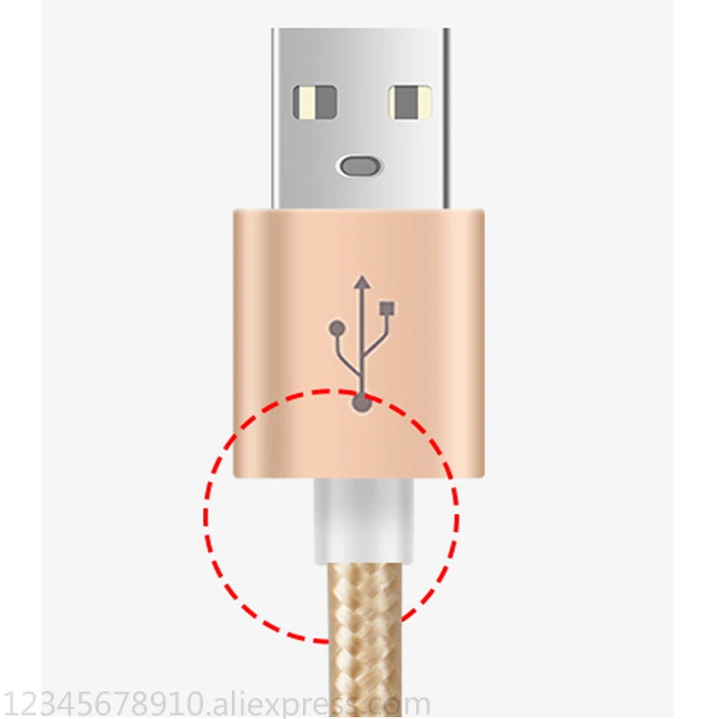 Металлическая головка Micro USB кабель для быстрой зарядки Кабель зарядного