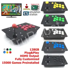 Аркадная Боевая палка Ретро игровая консоль все в одном 128G Raspberry Pi 3B 15000 игры