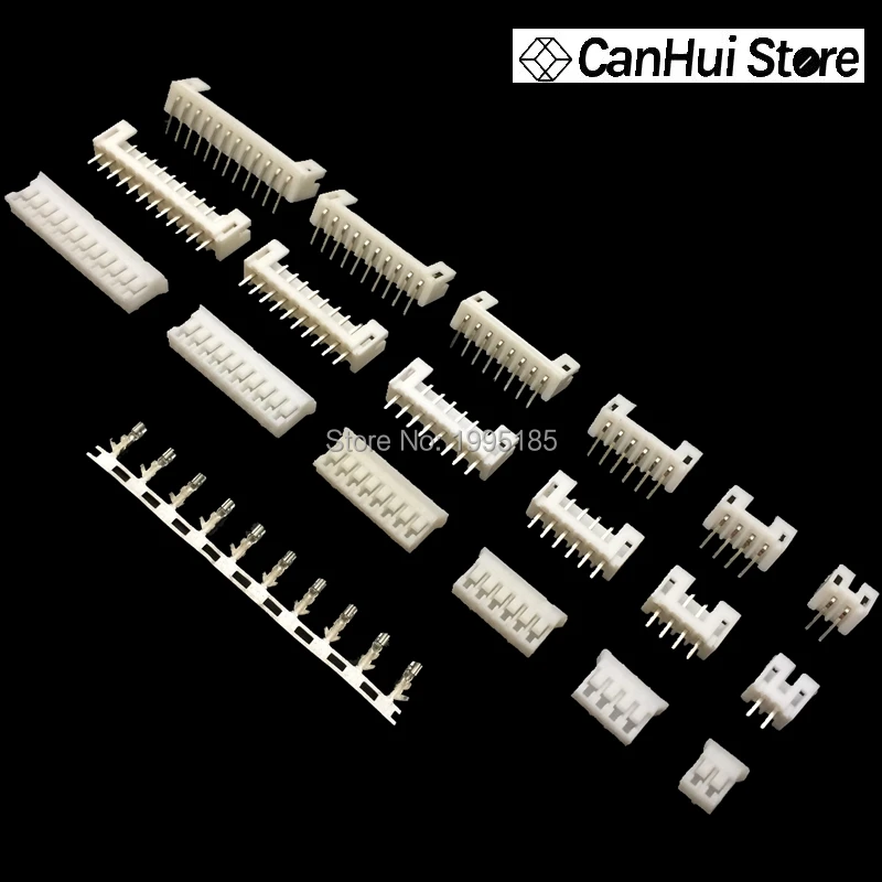 

20 sets 2-14pin 2.0mm Pitch PH 2.0 Terminal/Housing/Right Angle Pin Header Connector Wire Connectors Adaptor Kit PH2.0