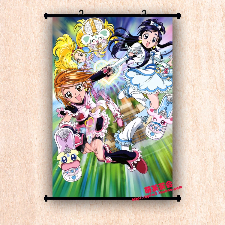 Японский Аниме Pretty Cure Precure Akimoto Komachi & Minazuki Karen Dream домашний Декор настенный