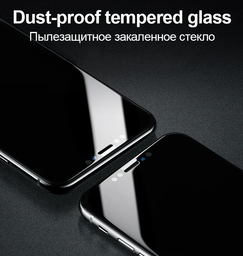 TOMKAS 5D Glass For iPhone X XS Plus Screen Protector Tempered Glass Film For Apple iPhone XS XS Plus 9 10 Protective Glass Film
