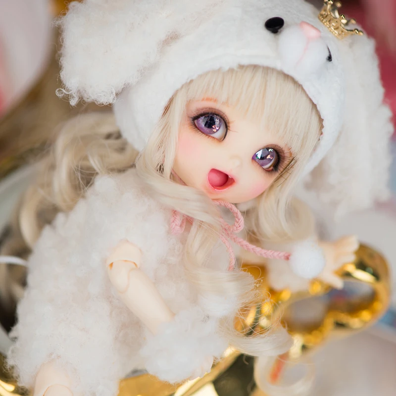 Новое поступление 1/8 BJD кукла BJD/SD BB Милая PongPong кукла со свободными глазами для маленькой девочки подарок