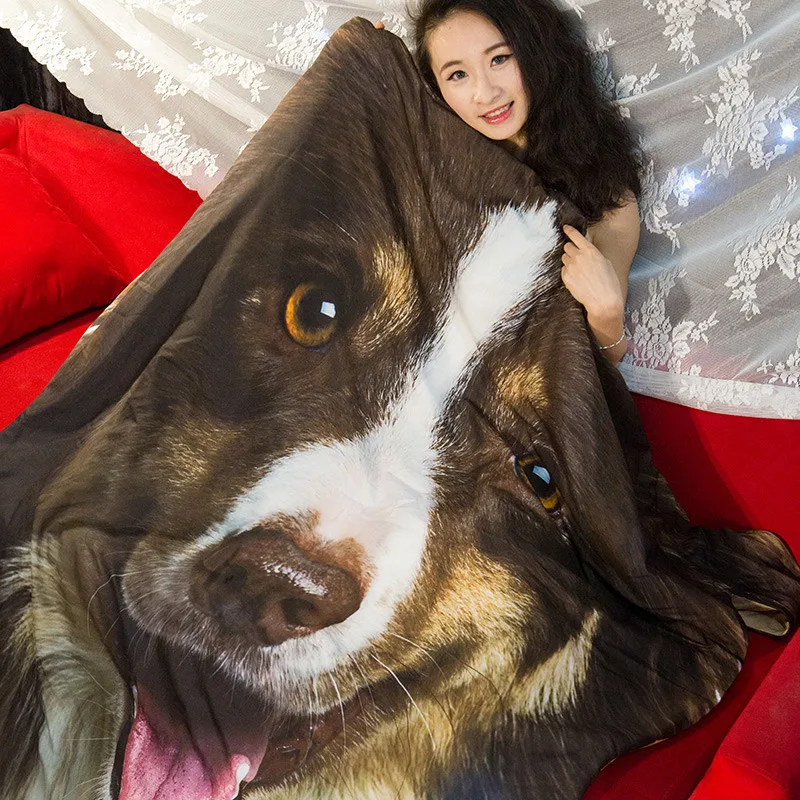 XYZLS Shepherd Dog детское летнее одеяло для взрослых милое покрывало для сна щенка на кровати/диване для детей/студентов кондиционер одеяло для отдыха