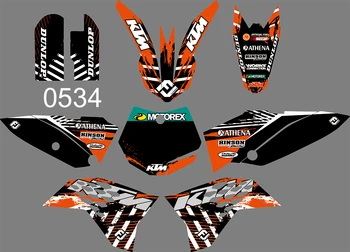 

0534 Motorcycle Team Graphic & Backgrounds Decal Stiker Kits for KTM SX65 2009 2010 2011 2012