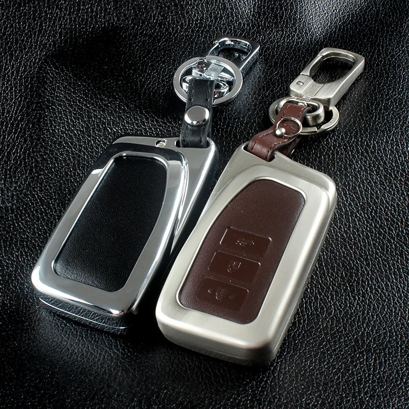 Zinc alloy+Leather Car Styling Key Cover Case For Lexus RX IS ES NX GS GX LX 300 330 350 200 250 270 470 460 570 400 450H CT200H