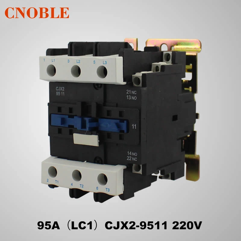 

AC contactor 95A (LC1) CJX2-9511 220V Coil Voltage Silver Contact