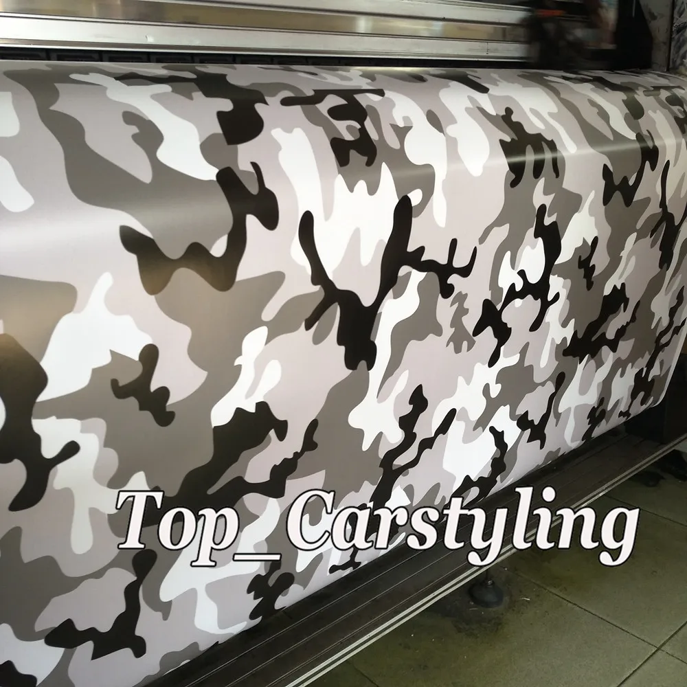 winter snow white black grey arctic camo vinyl car wrapping styling foile sheets film vinyle (4)
