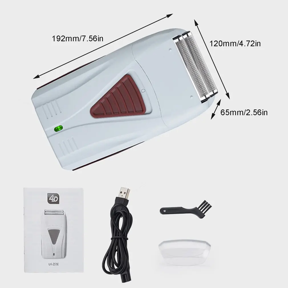 Usb двойное электрическое двойное лезвие портативное электрическое перезаряжаемое лезвие головок бритва борода путешествия поставка безопасная бритва