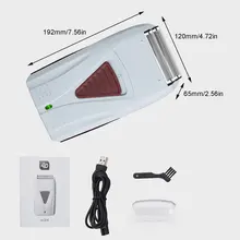 Usb двойное электрическое двойное лезвие портативное электрическое перезаряжаемое лезвие головок бритва борода путешествия поставка безопасная бритва