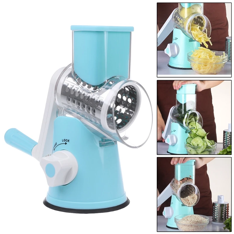 

Manual Vegetable Cutter Slicer Kitchen Accessories Round Mandoline Slicer