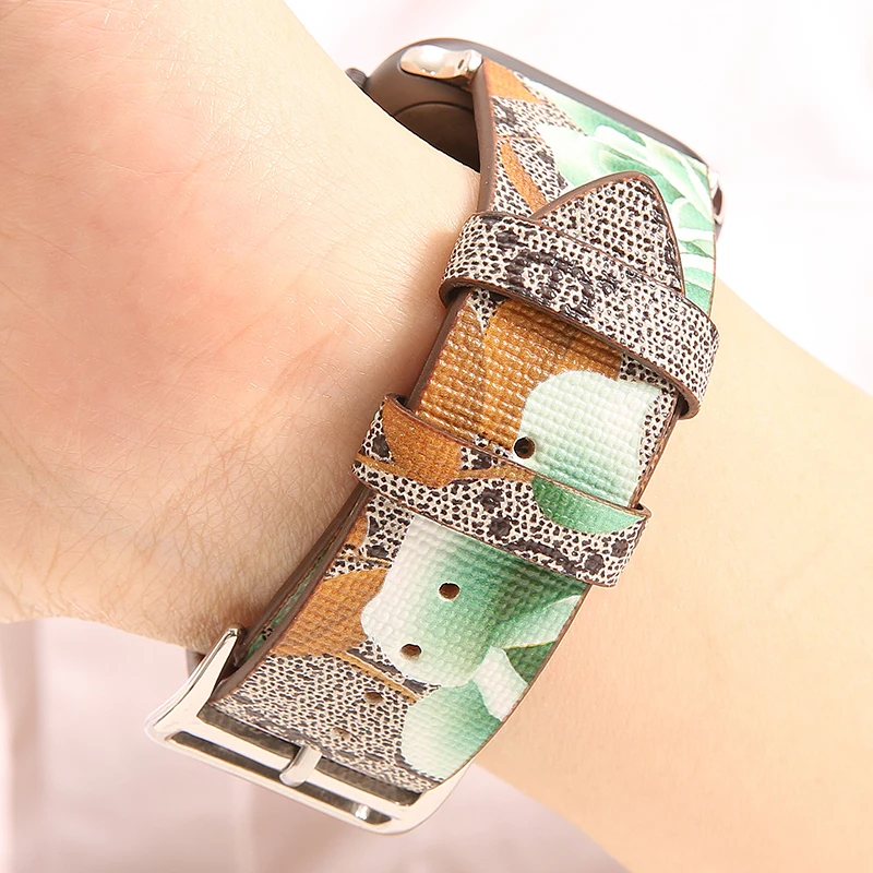 strap for Apple watch band 42mm 44mm leather strap correa 40mm 38mm wrist bracelet belt iwatch seeries 4 3 2 1 Accessories