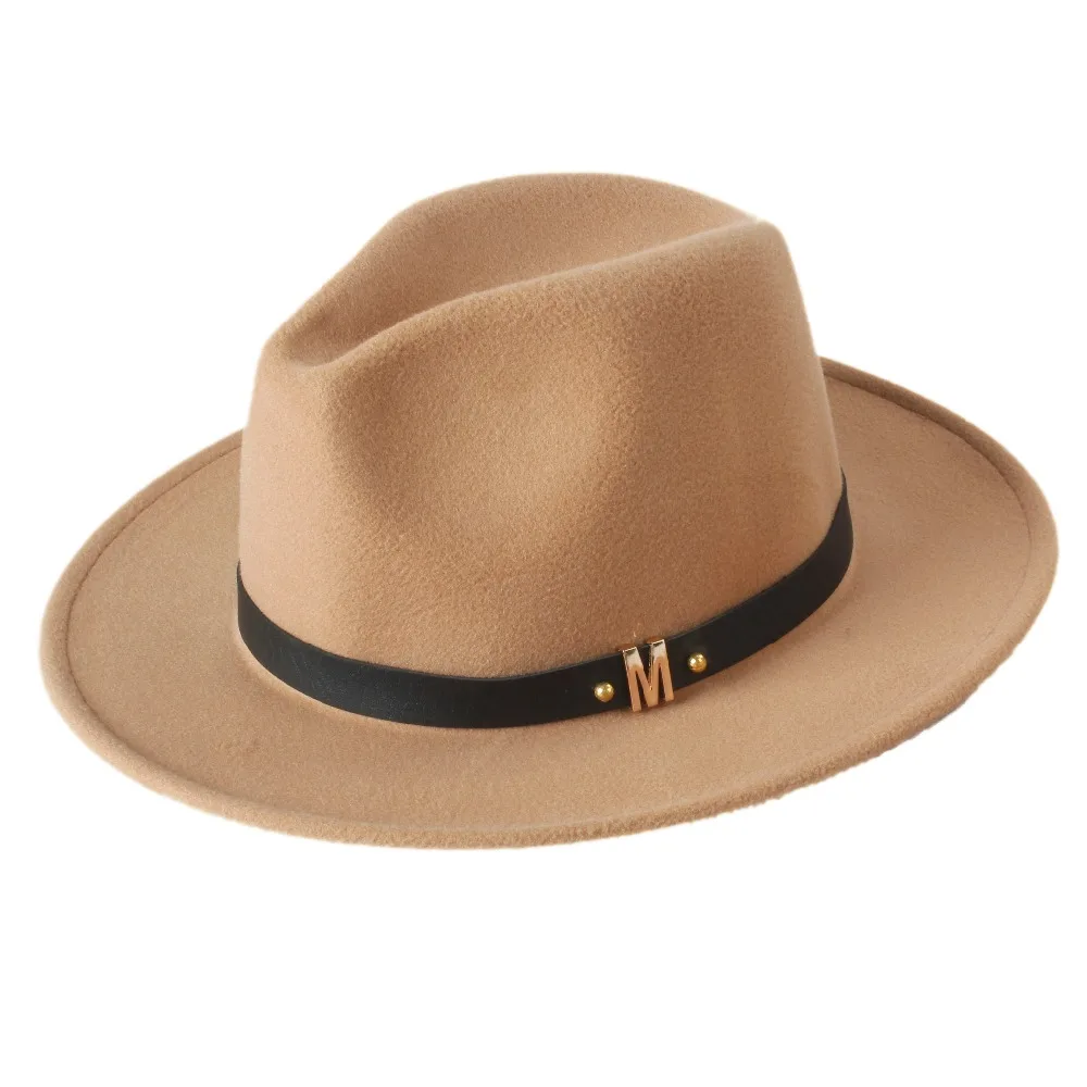 

Unisex Women's Men's Summer Wool Chapeu Feminino Sun Hat For Gentleman Laday Church Cap Panama Fedora Top Sunhat