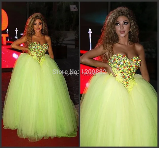 Flourescent Red Pageant Dress