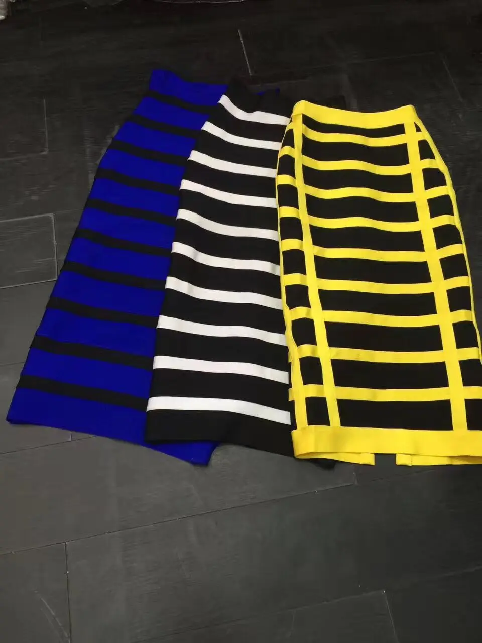 3 цвета женские HL бандажные юбки до колена сексуальные Облегающие юбки в полоску сексуальные Клубные ночные юбки