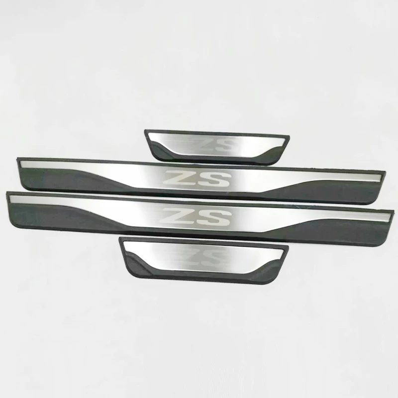 

Stainless steel For MG ZS 2017 2018 Door Sill Scuff Plate Welcome Pedal Cover Trim accessories Car Styling 4Pcs
