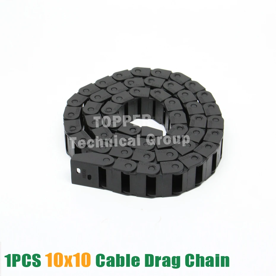 

Hot sale HZ 10 x 10mm L1000mm Cable Drag Chain Wire Carrier with end connectors for CNC Router Machine Tools