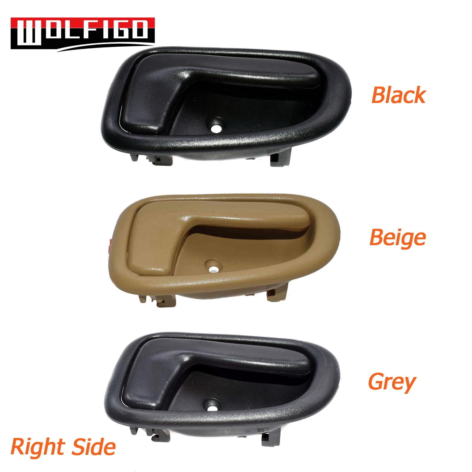 

WOLFIGO Black/Beige/Dark Grey Interior Inside Door Handle Front Rear Right For GEO PRIZM TOYOTA 69205-12130,6920512130 New