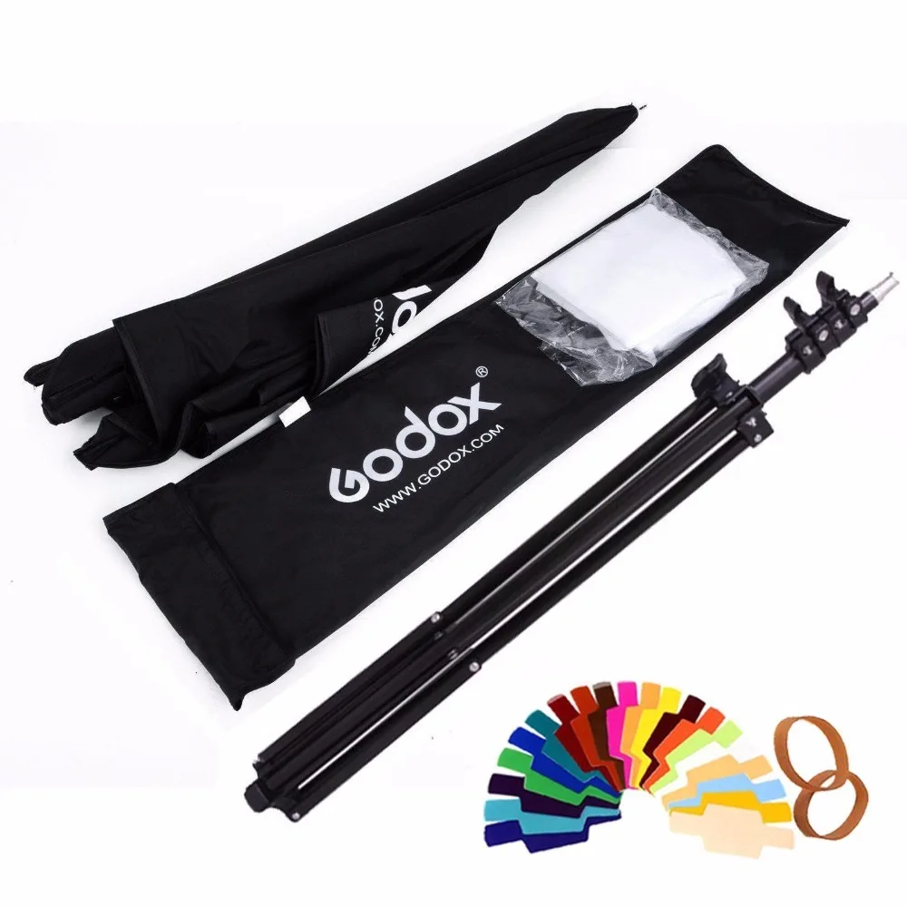 Godox 80 см восьмиугольник Brolly зонтик софтбокс световая подставка зонтик Горячий башмак кронштейн комплект для вспышки Speedlite видео студии