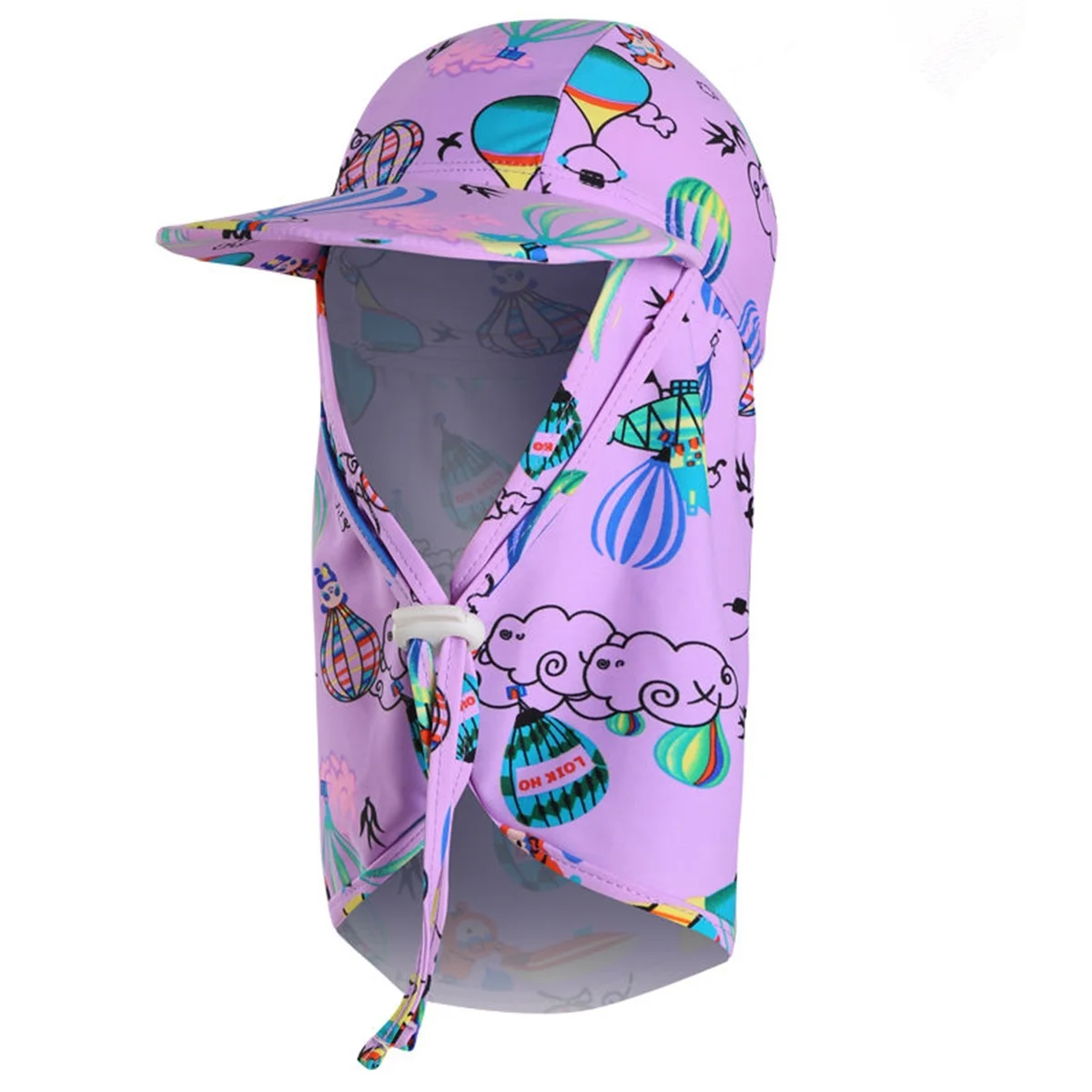 Детская Солнцезащитная шляпа с воротничком для девочек, быстросохнущая пляжная шляпа для игр