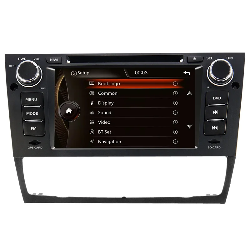 Perfect 7" HD Capacitive Touch Screen Car DVD Player GPS Navigation for BMW E90 E91 E92 E93 E88 E82 Auto or Manual with Original BMW UI 21