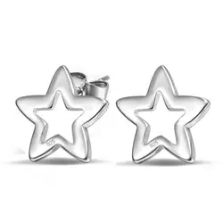 2018 Новая мода серебро 925 ювелирные изделия простой винтажный геометрический звезда серьги для женщин Brincos день рождения дропшиппинг