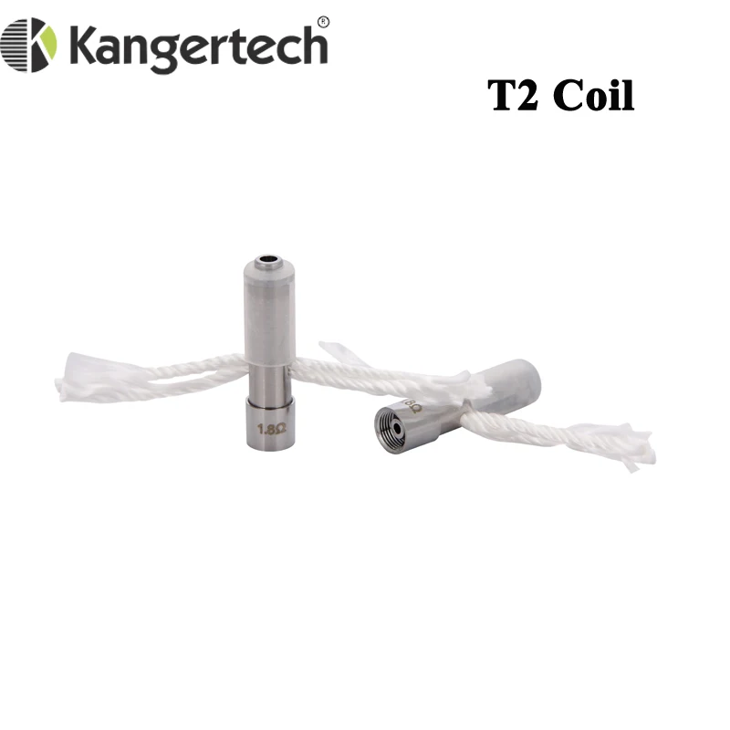 10 шт./лот Kanger T2 сменные нагревательные спирали с длинным фитилем 1 8 Ом 2 5 для