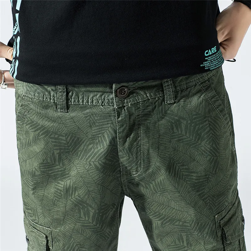 80% OFF 2019 New Summer Men's Leisure Goods Shorts Quality Elastic Maple Leaves Casual Fashion Men Compressed Shorts Cotton Men Shorts