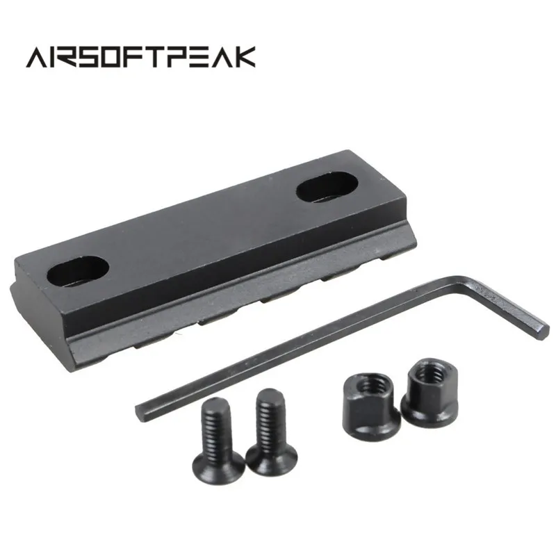 التكتيكية بندقية نطاق 21 مللي متر جبل 5 فتحة 54 مللي متر Keymod ويفر Picatinny السكك الحديدية الصيد الرماية العسكرية الألومنيوم جبل السكك الحديدية أدا...