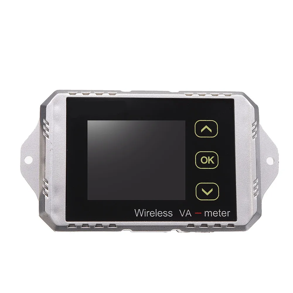 

Digital Display Electric Garage Meter Wireless DC Voltmeter Current Tester Watt Measurement With Temperature Sensor VAT1100