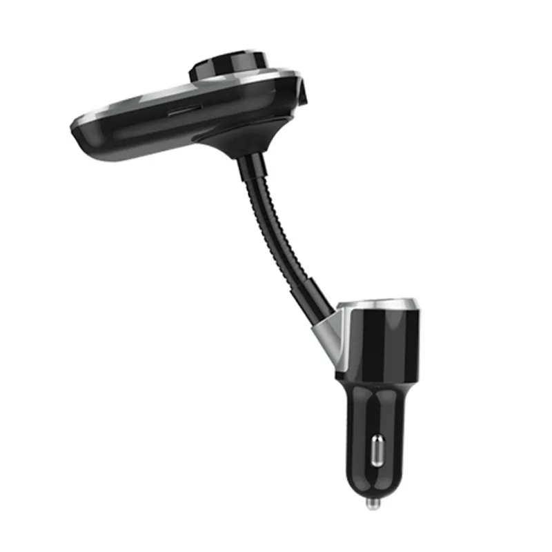 Jajabor Bluetooth автомобильный набор, Handsfree, Беспроводной FM передатчик модулятор Автомобильный MP3-плеер двойной зарядное устройство USB Поддержка TF-карты/U диск