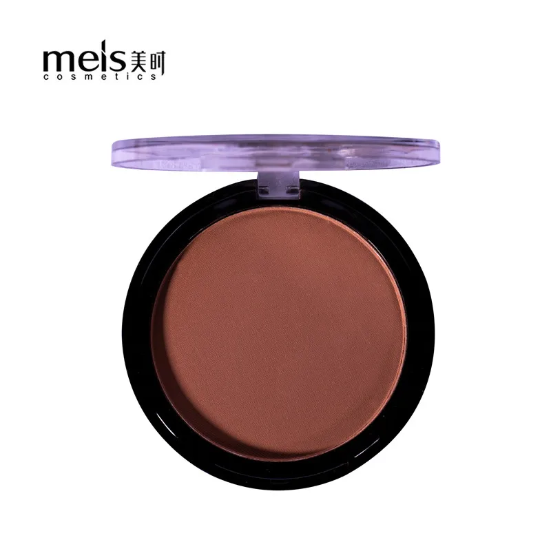 MEIS натуральная пудра для лица Минеральная основа контроль масла осветляет отбеливающий консилер макияж прессованная пудра со спонжем MS0165 - Цвет: 0165-6